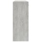 vidaXL Aparador de madera contrachapada gris hormigón 110x30x75 cm vidaXL Aparador de madera contrachapada gris hormigón 110x30x75 cm