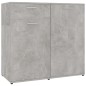 vidaXL Aparador de madera contrachapada gris hormigón 80x36x75 cm vidaXL Aparador de madera contrachapada gris hormigón 80x36x75 cm
