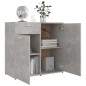 vidaXL Aparador de madera contrachapada gris hormigón 80x36x75 cm vidaXL Aparador de madera contrachapada gris hormigón 80x36x75 cm