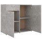 vidaXL Aparador de madera contrachapada gris hormigón 80x36x75 cm vidaXL Aparador de madera contrachapada gris hormigón 80x36x75 cm