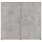 vidaXL Aparador de madera contrachapada gris hormigón 80x36x75 cm vidaXL Aparador de madera contrachapada gris hormigón 80x36x75 cm