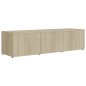 vidaXL Mueble de TV madera contrachapada color roble 120x34x30 cm