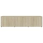 vidaXL Mueble de TV madera contrachapada color roble 120x34x30 cm