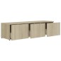 vidaXL Mueble de TV madera contrachapada color roble 120x34x30 cm