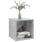 vidaXL Armario de pared 2 uds madera gris hormigón 37x37x37 cm vidaXL Armario de pared 2 uds madera gris hormigón 37x37x37 cm