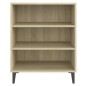 vidaXL Aparador de madera contrachapada color roble Sonoma 57x35x70 cm vidaXL Aparador de madera contrachapada color roble Sonoma 57x35x70 cm