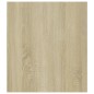 vidaXL Mesa auxiliar madera contrachapada blanco y roble 60x40x45 cm vidaXL Mesa auxiliar madera contrachapada blanco y roble 60x40x45 cm