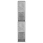 vidaXL Estantería divisor de espacios gris hormigón 100x24x124 cm vidaXL Estantería divisor de espacios gris hormigón 100x24x124 cm