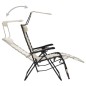 vidaXL Tumbona plegable de textilene crema vidaXL Tumbona plegable de textilene crema