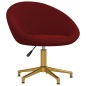 vidaXL Sillas de comedor 2 unidades terciopelo rojo tinto vidaXL Sillas de comedor 2 unidades terciopelo rojo tinto
