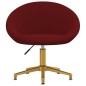 vidaXL Sillas de comedor 2 unidades terciopelo rojo tinto vidaXL Sillas de comedor 2 unidades terciopelo rojo tinto