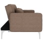 vidaXL Sofá cama de tela marrón vidaXL Sofá cama de tela marrón