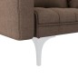 vidaXL Sofá cama de tela marrón vidaXL Sofá cama de tela marrón