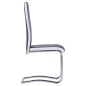 vidaXL Sillas voladizas de comedor 4 unidades cuero sintético negro vidaXL Sillas voladizas de comedor 4 unidades cuero sintético negro