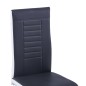 vidaXL Sillas voladizas de comedor 4 unidades cuero sintético negro vidaXL Sillas voladizas de comedor 4 unidades cuero sintético negro
