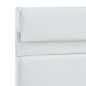 vidaXL Estructura de cama con LED cuero sintético blanco 160x200 cm