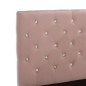 vidaXL Estructura de cama de terciopelo rosa 100x200 cm vidaXL Estructura de cama de terciopelo rosa 100x200 cm