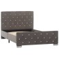 vidaXL Estructura de cama de terciopelo gris 100x200 cm vidaXL Estructura de cama de terciopelo gris 100x200 cm