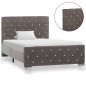 vidaXL Estructura de cama de terciopelo gris 100x200 cm vidaXL Estructura de cama de terciopelo gris 100x200 cm