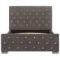 vidaXL Estructura de cama de terciopelo gris 100x200 cm vidaXL Estructura de cama de terciopelo gris 100x200 cm