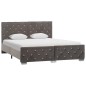 vidaXL Estructura de cama de terciopelo gris 140x200 cm vidaXL Estructura de cama de terciopelo gris 140x200 cm