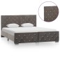 vidaXL Estructura de cama de terciopelo gris 140x200 cm vidaXL Estructura de cama de terciopelo gris 140x200 cm