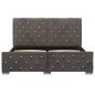 vidaXL Estructura de cama de terciopelo gris 140x200 cm vidaXL Estructura de cama de terciopelo gris 140x200 cm