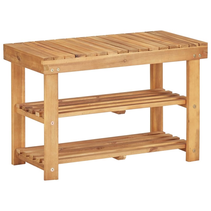 vidaXL Estantería de zapatos de madera maciza de acacia 70x32x46 cm vidaXL Estantería de zapatos de madera maciza de acacia 70x32x46 cm