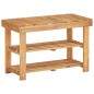 vidaXL Estantería de zapatos de madera maciza de acacia 70x32x46 cm vidaXL Estantería de zapatos de madera maciza de acacia 70x32x46 cm