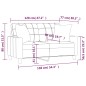 vidaXL Sofá de 2 plazas con cojines cuero sintético gris 120 cm vidaXL Sofá de 2 plazas con cojines cuero sintético gris 120 cm