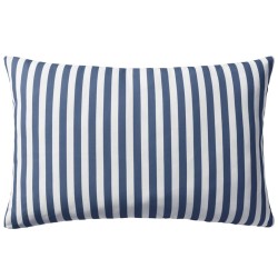 vidaXL Cojines para exterior a rayas 60x40 cm azul marino 2 unidades