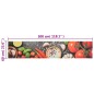 vidaXL Alfombra de cocina lavable terciopelo dibujo verduras 60x300 cm vidaXL Alfombra de cocina lavable terciopelo dibujo verduras 60x300 cm