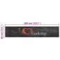 vidaXL Alfombra de cocina lavable terciopelo Cooking negro 60x300 cm vidaXL Alfombra de cocina lavable terciopelo Cooking negro 60x300 cm