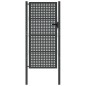 vidaXL Puerta de jardín acero gris antracita 105x225 cm vidaXL Puerta de jardín acero gris antracita 105x225 cm