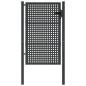 vidaXL Puerta de jardín acero gris antracita 105x175 cm