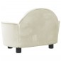 vidaXL Cama para perros de terciopelo crema 66x40x45 cm vidaXL Cama para perros de terciopelo crema 66x40x45 cm