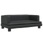 vidaXL Cama para perros de cuero sintético negra 80x45x30 cm vidaXL Cama para perros de cuero sintético negra 80x45x30 cm