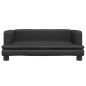 vidaXL Cama para perros de cuero sintético negra 80x45x30 cm vidaXL Cama para perros de cuero sintético negra 80x45x30 cm