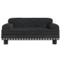 vidaXL Cama para perros de terciopelo negra 70x45x30 cm vidaXL Cama para perros de terciopelo negra 70x45x30 cm