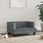 vidaXL Cama para perros de terciopelo gris oscuro 60x40x30 cm vidaXL Cama para perros de terciopelo gris oscuro 60x40x30 cm