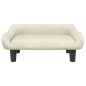 vidaXL Cama para perros de terciopelo crema 70x40x24 cm vidaXL Cama para perros de terciopelo crema 70x40x24 cm