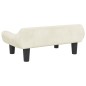 vidaXL Cama para perros de terciopelo crema 70x40x24 cm vidaXL Cama para perros de terciopelo crema 70x40x24 cm