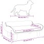 vidaXL Cama para perros de terciopelo crema 70x40x24 cm vidaXL Cama para perros de terciopelo crema 70x40x24 cm