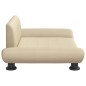 vidaXL Cama para perros de tela crema 70x45x28 cm vidaXL Cama para perros de tela crema 70x45x28 cm