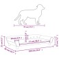 vidaXL Cama para perros de terciopelo azul 100x50x21 cm vidaXL Cama para perros de terciopelo azul 100x50x21 cm
