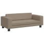 vidaXL Cama de perros extensión cuero sintético capuchino 100x50x30 cm