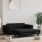 vidaXL Cama de perros con extensión cuero sintético negro 100x50x30 cm vidaXL Cama de perros con extensión cuero sintético negro 100x50x30 cm