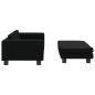 vidaXL Cama de perros con extensión cuero sintético negro 100x50x30 cm vidaXL Cama de perros con extensión cuero sintético negro 100x50x30 cm