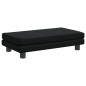 vidaXL Cama de perros con extensión cuero sintético negro 100x50x30 cm vidaXL Cama de perros con extensión cuero sintético negro 100x50x30 cm