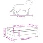 vidaXL Cama de perros con extensión cuero sintético negro 100x50x30 cm vidaXL Cama de perros con extensión cuero sintético negro 100x50x30 cm